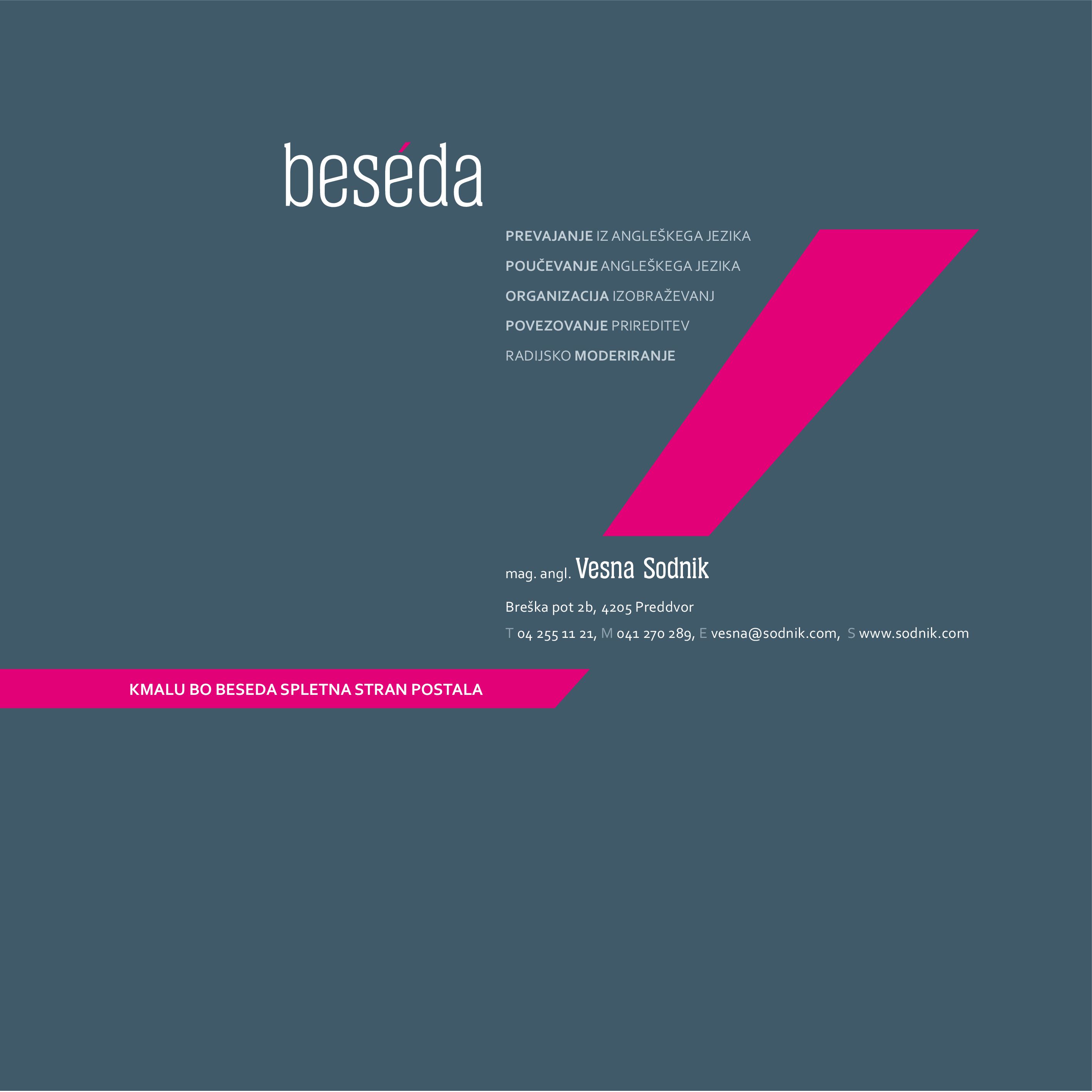 Beseda (v nastajanju)